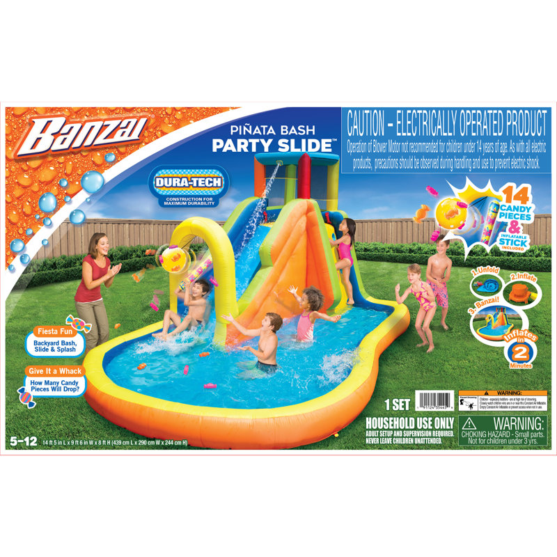 Banzai 114' x '173 Bounce House with Water Slide and Air Banzai 114' x '173 Bounce House with Water Slide and Air